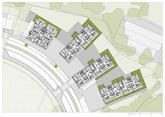 4 Social Housing Buildings in Valdecorvos, Pontevedra / Díaz y Díaz Arquitectos - Image 14 of 17