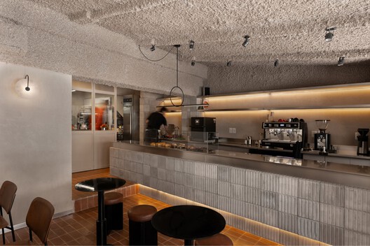 Gutiérrez Café / Toro Arquitectos - Fotografia de Interiores, Cozinha, Iluminação, Bancada, Cadeira