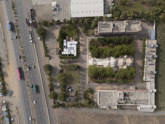Monastic Field House / ROOMOOR - Exterior Photography, Aerial View Photography