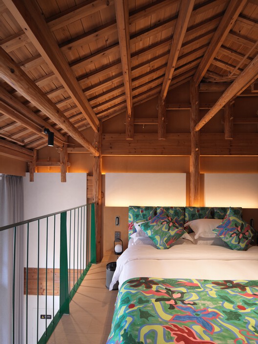 Zhuozhuo Community / WEI+ Design - Interior Photography, Bedroom, Wood, Beam