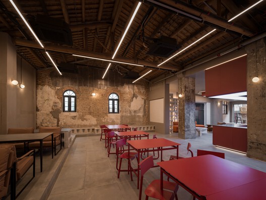Zhuozhuo Community / WEI+ Design - Interior Photography, Dining room, Chair, Beam