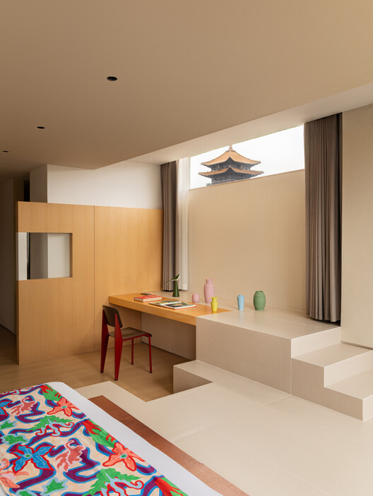Zhuozhuo Community / WEI+ Design - Interior Photography, Kitchen, Wood, Lighting, Bedroom