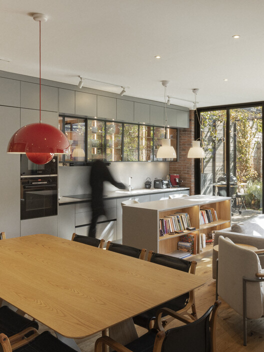 Casa Emilio Delporte / Citic Casa Emilio Delporte / Citic - Interior Photography, Kitchen, Wood, Chair, Table, Lighting, Glass