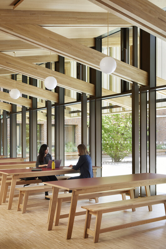 Winchester College Girls Boarding Houses / Stanton Williams Winchester College Girls Boarding Houses / Stanton Williams - Interior Photography, Wood, Beam, Column