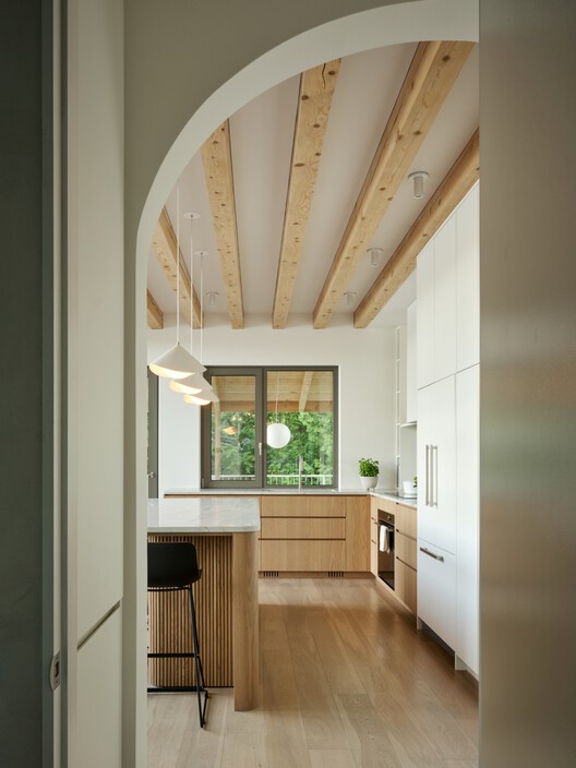 Wild Pond Villa / L. McComber  - Interior Photography, Kitchen, Wood, Countertop, Lighting