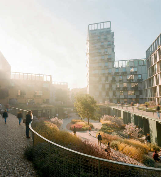 OODA Transforms a Prague City Block into a Permeable Mixed-Use Complex with a Lanscaped Central Plaza OODA Transforms a Prague City Block into a Permeable Mixed-Use Complex with a Lanscaped Central Plaza - Image 11 of 15