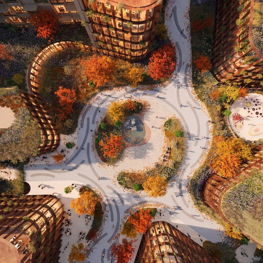 OODA Transforms a Prague City Block into a Permeable Mixed-Use Complex with a Lanscaped Central Plaza OODA Transforms a Prague City Block into a Permeable Mixed-Use Complex with a Lanscaped Central Plaza - Image 3 of 15