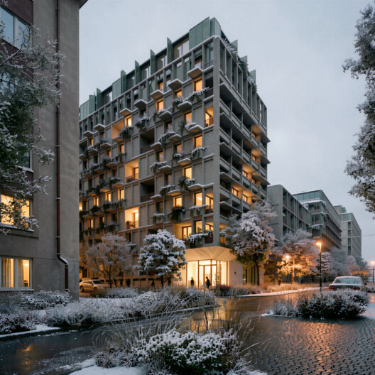 OODA Transforms a Prague City Block into a Permeable Mixed-Use Complex with a Lanscaped Central Plaza OODA Transforms a Prague City Block into a Permeable Mixed-Use Complex with a Lanscaped Central Plaza - Image 10 of 15