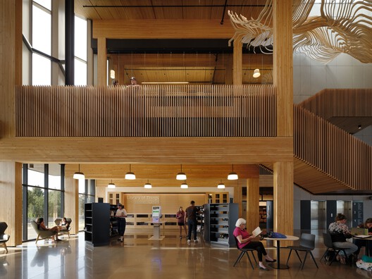 Biblioteca Central en Stevens Ranch / Miller Hull Partnership + Steele Associates Architects Biblioteca Central en Stevens Ranch / Miller Hull Partnership + Steele Associates Architects - Fotografía interior, Madera