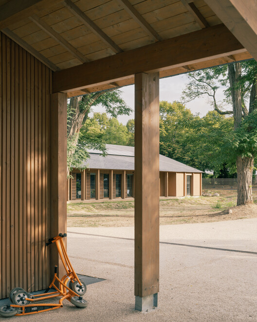 Bois de Cergy Leisure Centre / PLURIEL[LES] ARCHITECTES - Interior Photography, Wood, Column
