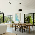 Courtyard House / Hennessey Architecture - Interior Photography, Renovation, Table, Chair, Lighting