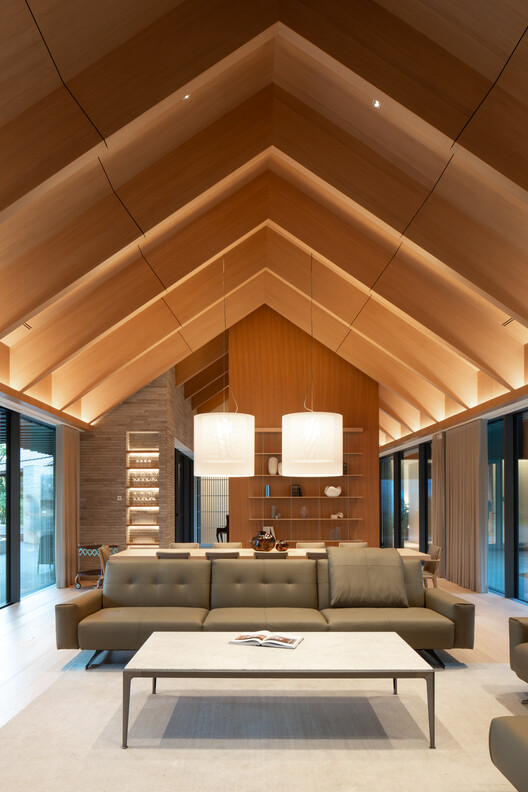 Pamiškio House / ARCHISPEKTRAS - Interior Photography, Living Room, Wood, Chair