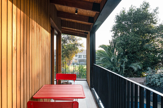 Vivienda Espiga / Grupo Primitivo Vivienda Espiga / Grupo Primitivo - Fotografía interior, Madera, Balcón, Terraza