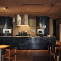 Blu Pizzeria Jeddah / movs studio - Interior Photography, Restaurant & Bar Interiors, Kitchen, Lighting, Countertop, Chair