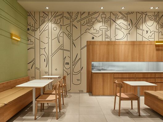 SIP Coffee and Bakery / movs studio SIP Coffee and Bakery / movs studio - Interior Photography, Dining room, Wood, Table, Chair