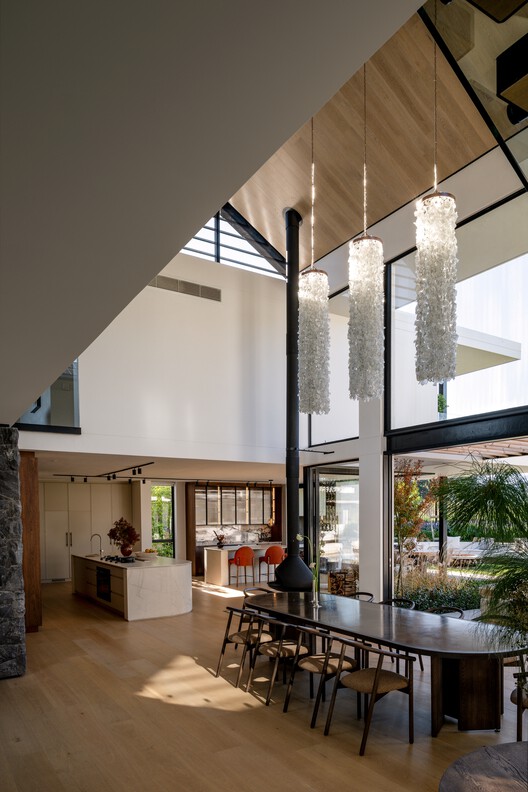 House between Gardens / Studio BHD House between Gardens / Studio BHD - Interior Photography, Wood, Lighting, Chair, Glass