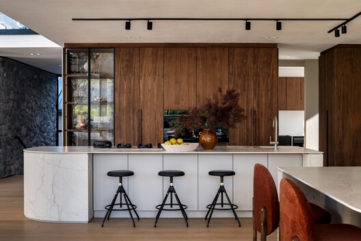 House between Gardens / Studio BHD House between Gardens / Studio BHD - Interior Photography, Kitchen, Countertop, Wood, Lighting, Table, Chair