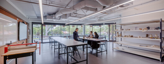 Meriden Senior School, Design and Creative Arts Building / Architectus Meriden Senior School, Design and Creative Arts Building / Architectus - Interior Photography, Table, Chair, Glass