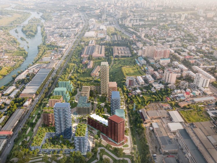 Stefano Boeri Architetti Selected to Transform Former Locomotive Factory into Green Neighbourhood in Tbilisi - More Images