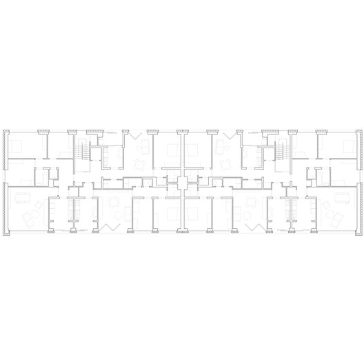Rotiers - Renovation of 46 housing units in Brussels / MULTIPLE Architecture & Urbanism Rotiers - Renovation of 46 housing units in Brussels / MULTIPLE Architecture & Urbanism - Image 21 of 27