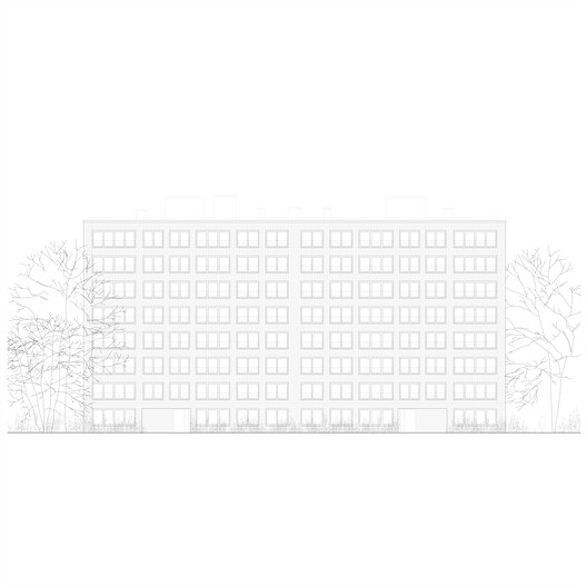 Rotiers - Renovation of 46 housing units in Brussels / MULTIPLE Architecture & Urbanism Rotiers - Renovation of 46 housing units in Brussels / MULTIPLE Architecture & Urbanism - Image 23 of 27