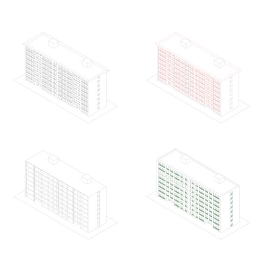 Rotiers - Renovation of 46 housing units in Brussels / MULTIPLE Architecture & Urbanism Rotiers - Renovation of 46 housing units in Brussels / MULTIPLE Architecture & Urbanism - Image 26 of 27