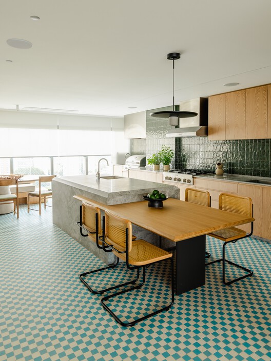 Brooklin Apartment / Küster Brizola Arquitetos - Interior Photography, Kitchen, Chair, Countertop, Table